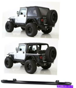 �y �\�t�g�g�b�v�u���b�N�e�B���g�{�E���X�R���{�g�b�v +�w�b�_�[9973235 97-06�W�[�v�����O���[�p soft top BLACK TINTED Bowless Combo top + header 9973235 97-06 FOR Jeep Wrangler�y���s�A���i�z