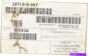 y {̃|XW[Jo[xXggbvA\tggbvPN 2876946-067 Genuine Polaris Ranger Cover Best Top, Soft Top PN 2876946-067