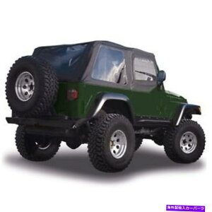 �y 1997-2006�W�[�v�����O���[�t���[�����X�{�E���X�\�t�g�g�b�v���A�E�B���h�E�ƃA�b�p�[�h�A 1997-2006 Jeep Wrangler Frameless Bowless Soft Top Rear Windows & Upper Doors