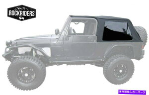 �y 2004-2006�W�[�v�����O���[������LJ�t���[�����X�{�E���X�\�t�g�g�b�v�Z�C���N���X�u���b�N 2004-2006 Jeep Wrangler Unlimited LJ Frameless Bowless Soft Top Sailcloth Black