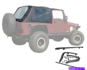 y 2004-2006W[vO[LJt[X\tggbvW/tn[hEFALbg 2004-2006 Jeep Wrangler Unlimited LJ Frameless Soft Top w/ Mounting Hardware Kit