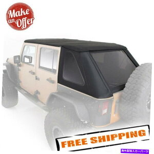 �y Smittybilt 9087235 2007-2018�̃{�E���X�R���{�g�b�v�L�b�gJeep Wrangler JKU 4-Door Smittybilt 9087235 Bowless Combo Top Kit for 2007-2018 Jeep Wrangler JKU 4-Door�y���s�A���i�z