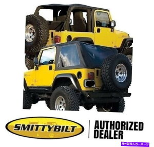 �y Smittybilt Bowless Combo Top-�u���b�N�_�C�������h�t�B�b�g97-06�W�[�v�����O���[TJ 9973235 Smittybilt Bowless Combo Top - Black Diamond fits 97-06 Jeep Wrangler TJ 9973235