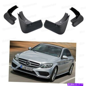 �}�b�h�K�[�h 4�}�b�h�t���b�v�X�v���b�V���K�[�h�t�F���_�[�J�[�}�b�h�K�[�h�����Z�f�X�x���cC63 AMG 2015-2017 4 Mud Flaps Splash Guard Fender Car Mudguard for Mercedes-Benz C63 AMG 2015-2017