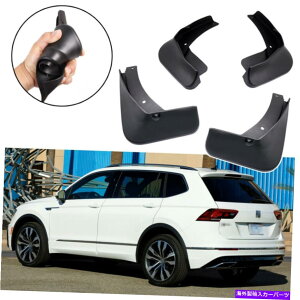 }bhK[h Ԃ̃}bhK[h[htbvXvbVK[htF_[ubNfor VWeBOAr-line 2018-2022 Car Mudguard Mudflaps Splash Guards Fender Black for VW Tiguan R-Line 2018-2022