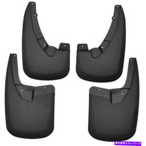 }bhK[h ܂܂ȃ_bWXubN̂߂̃nXL[Ci[tg}bhK[hZbg Husky Liners Front and Rear Mud Guard Set for Various Dodge Rams-Black