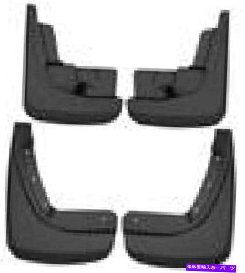 �}�b�h�K�[�h �n�X�L�[���C�i�[20-21�t�B�b�g�t�H�[�h�G�N�X�v���[���[�t�����g�ƃ��A�}�b�h�K�[�h�Z�b�g - �u���b�N-585 Husky Liners 20-21 fits Ford Explorer Front and Rear Mud Guard Set - Black - 585