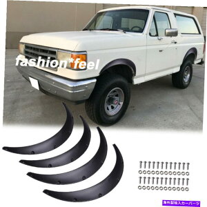 }bhK[h tH[huRԃtF_[tA}bhK[hzC[Jo[ی}bgubN4 PCS For Ford Bronco Car Fender Flares Mudguard Wheel Cover Protect Matte Black 4 Pcs