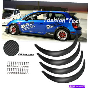 �}�b�h�K�[�h �z���_�V�r�b�N�A�R�[�h�t�F���_�[�t���A�}�b�h�K�[�h�z�C�[���J�o�[�ی�J�[�{���t�@�C�o�[ For Honda Civic Accord Fender Flares Mudguard Wheel Cover Protect CARBON FIBER