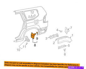 マッドガード 76608-60230-B0トヨタマッドガード、クォーターパネル、リアLH 7660860230B0、新しい本物 76608-60230-B0 Toyota Mudguard, quarter panel, rear lh 7660860230B0, New Genuine
