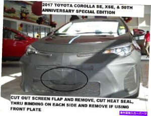 }XNu utgGh}XNJo[utBbg2017-2019g^J[Z_SEAXSEA Lebra Front End Mask Cover Bra Fits 2017-2019 Toyota Corolla SEDAN SE, XSE,