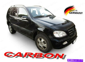 �}�X�N�u�� �J�[�{�����b�N�J�[�t�[�h�u���W�b�g�����Z�f�X�x���cML M�N���XW163 1997-2005�m�[�Y�}�X�N CARBON LOOK CAR HOOD BRA fits MERCEDES BENZ ML M-Class W163 1997-2005 Nose Mask