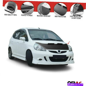 }XNu tgt[hJo[}XN{lbguveN^[tBbgz_WYGD 2001-2008ubN Front Hood Cover Mask Bonnet Bra Protector Fits Honda Jazz GD 2001-2008 Black