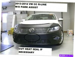 }XNu utgGh}XNJo[uWbgtBbgtHNX[QCC R-C2013-17 w/op[NAVXg Lebra Front End Mask Cover Bra Fits Volkswagen CC R-Line 2013-17 W/O Park Assist