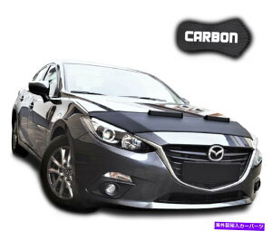 }XNu t[huWY_3 bmJ[{J[}XN{lbgJo[tgGhXg[ی Hood Bra Mazda 3 BM CARBON Car Mask Bonnet Cover Front End Stone protection NEW