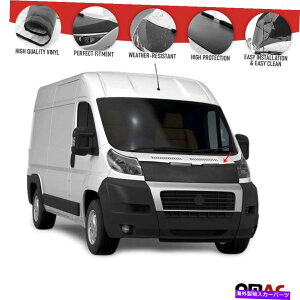 マスクブラ フロントフードカバーマスクボンネットブラプロテクターフィットラムプロマスター2014-2022 Front Hood Cover Mask Bonnet Bra Protector Fits Ram Promaster 2014-2022