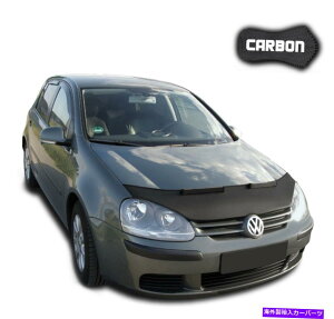 }XNu tbhuWESt5J[{J[}XN{lbgJo[tgGhXg[ی Hood Bra VW Golf 5 CARBON Car Mask Bonnet Cover Front End Stone protection NEW