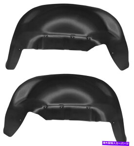 �}�b�h�K�[�h �n�X�L�[���A�z�C�[���E�F���K�[�h/�t�F���_�[���C�i�[19-22�V���o���[�h1500�V�����{�f�B�ɃZ�b�g Husky Rear Wheel Well Guards/Fender Liners Set For 19-22 Silverado 1500 New Body