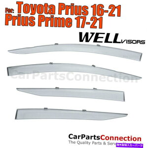 EBhEoCU[ g^vEX/vC17-22TChftN^[̂߂WellvisorsEBhEoCU[16-22 WellVisors Window Visors 16-22 For Toyota Prius/Prime 17-22 Side Deflectors