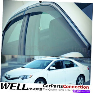 �E�B���h�E�o�C�U�[ �g���^�J�����T�C�h�f�B�t���N�^�[�N���[���̂��߂̃E�F���o�C�U�[�E�B���h�E�o�C�U�[12-14 WellVisors Window Visors 12-14 For Toyota Camry Side Deflectors Chrome