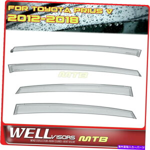 EBhEoCU[ EFoCU[CK[hvEXv 12-18TChEBhEoCU[̓̃_tN^[ Wellvisors Rain Guards Sun Wind Deflectors For Prius V 12-18 Side Window Visors