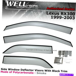EBhEoCU[ WellvisorsEBhEoCU[Lexus RX300 99-03CK[hEBh_tFN^[UVVF[h WELLvisors Window Visors Lexus RX300 99-03 Rain Guards Wind Deflectors UV Shades