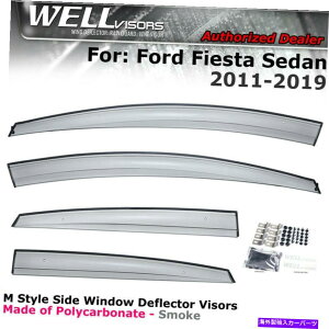 EBhEoCU[ tH[htBGX^11-19Z_TChNbv̑TChoCU[aerodyñEFoCU[ WELLvisors For Ford Fiesta 11-19 Sedan Side Clip on Window Side Visor Aerodyn