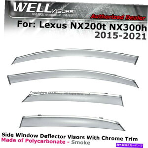 EBhEoCU[ WellvisorsEBhEoCU[Lexus NX200T NX300H 15-21ftN^[CK[h̃Nbv WELLvisors Window Visors Lexus NX200t NX300h 15-21 Clip on Deflector Rain Guards