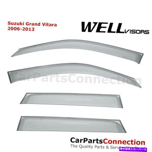 �E�B���h�E�o�C�U�[ Wellvisors Window Vidors 2006-2013 Suzuki Grand Vitara�T�C�hDeflectors WellVisors Window Visors 2006-2013 Suzuki Grand Vitara Side Deflectors�y���s�A���i�z