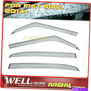 EBhEoCU[ Fiat 500LV[Y2014-2018EBhEoCU[ubNWellvisorsEBhEfBtN^[ Wellvisors Window Deflectors For Fiat 500L Series 2014-2018 Window Visors Black