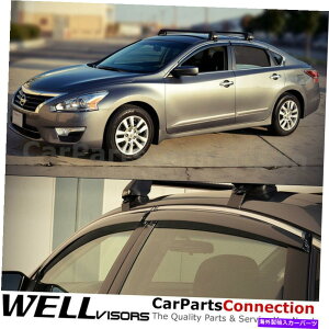 �E�B���h�E�o�C�U�[ ���Y�A���e�B�}�Z�_���T�C�h�f�B�t���N�^�[�N���[���̂��߂̃E�F���o�C�U�[�E�B���h�E�o�C�U�[13-18 WellVisors Window Visors 13-18 For Nissan Altima Sedan Side Deflectors Chrome