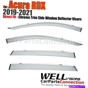 EBhEoCU[ Acura RDX̃EFoCU[TChEBhEoCU[19-22ftN^[CK[hN WellVisors Side Window Visors For Acura RDX 19-22 Deflector Rain Guard Chrome