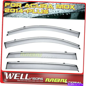 EBhEoCU[ Acura MDX 14-20EBhEoCU[̃EBhEfBtN^[WellvisorsEBhEfBtN^[ Wellvisors Window Deflectors For Acura MDX 14-20 Window Visors Deflectors