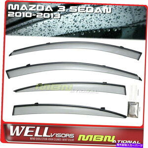 EBhEoCU[ Wellvisors Rain Sun Wind Deflectors Mazda 3Z_10-13EBhEoCU[ubN Wellvisors Rain Sun Wind Deflectors Mazda 3 Sedan 10-13 Window Visors Black