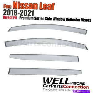 EBhEoCU[ Y[tCK[h͔̕d̂߂WellvisorsEBhEoCU[2018-2022 WellVisors Window Visors 2018-2022 For Nissan Leaf Rain Guard Wind Deflectors