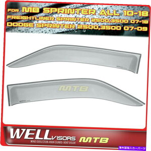 �E�B���h�E�o�C�U�[ Wellvisors Window Viders 10-18 Mercedes Sprinter Freightliner 2500 3500 07-18 WellVISORS Window Visors 10-18 Mercedes Sprinter Freightliner 2500 3500 07-18�y���s�A���i�z