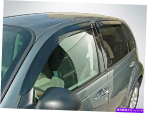 ウィンドウバイザー 2001年から2010年のクライスラーPTクルーザーのテープオンベントバイザー Tape-On Vent Visors for 2001 - 2010 Chrysler PT Cruiser