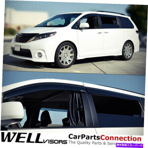 EBhEoCU[ g^VGiTChfBtN^[NbvÎ߂WellvisorsEBhEoCU[11-20 WellVisors Window Visors 11-20 For Toyota Sienna Side Deflectors Clip-on