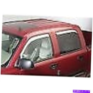 �E�B���h�E�o�C�U�[ Putco 480139�N�������C���K�[�h; 2009-2016 Dodge Ram Quad Cab PUTCO 480139 Chrome Rain Guards; For 2009-2016 Dodge Ram Quad Cab