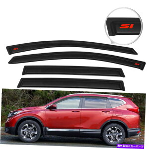 �E�B���h�E�o�C�U�[ 17-22�z���_CRV���C���E�B���h�E�o�C�U�[�T�C�h�V�F�[�h4PCS�K�[�h�f�t���N�^�[ Fits 17-22 Honda CRV Rain Window Visors Side Vent Shade 4Pcs Guard Deflector�y���s�A���i�z