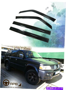 EBhEoCU[ OHpWF99-06ftN^[EBhEoCU[K[hxgVCV[h For Mitsubishi Pajero 99-06 Deflector Window Visors Guard Vent Weather Shield