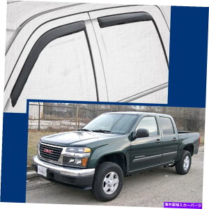 EBhEoCU[ 2015-2021LjIN[Lû߂̃`l͔d@EBhEoCU[K[hK[h In-Channel Wind Deflectors Window Visors Guards for 2015-2021 Canyon CREW CAB