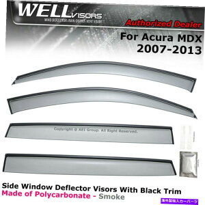 EBhEoCU[ Acura MDXWellvisors 07-13 Rain Deflectors̃NbvEBhEoCU[ubN WELLvisors For Acura MDX 07-13 Clip on Rain Deflectors Window Visors Black