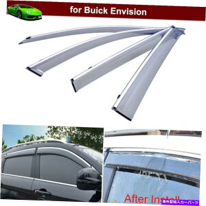 �E�B���h�E�o�C�U�[ �r���C�b�N�z��2021-2023�E�B���h�E�o�C�U�[�N�����g�����K�[�h�o�C�U�[�f�t���N�^�[ for Buick Envision 2021-2023 Window Visors Chrome Trim Guards Visors Deflector