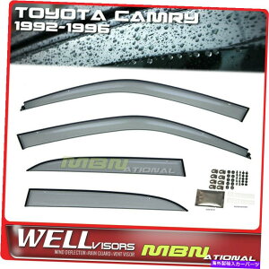 EBhEoCU[ g^JZ_1992-1996EBhEoCU[̃EFoCU[CEBhftN^[ Wellvisors Rain Wind Deflectors For Toyota Camry Sedan 1992-1996 Window Visors