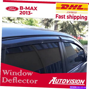 EBhEoCU[ tH[hb-maxEBhEoCU[CK[hoCU[I[jOp̎Ԃ̑deflector Car Window Deflector for Ford B-Max Window Visor Rain Guard Visor Awnings