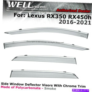 EBhEoCU[ Wellvisors Lexus RX350 RX450H 16-22TChNbvEBhEoCU[Chrome WELLvisors Lexus RX350 RX450h 16-22 Side Clip on Window Visors Chrome