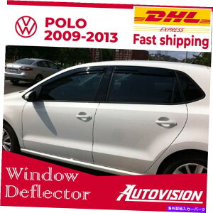 EBhEoCU[ tHNX[Q|̎Ԃ̑ftN^[2009-2013EBhEoCU[CK[hoCU[ Car Window Deflector for Volkswagen Polo 2009-2013 Window Visor Rain Guard Visor