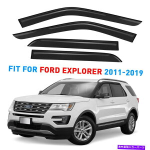 �E�B���h�E�o�C�U�[ ���C���K�[�h�̊��C�o�C�U�[��11-19�t�H�[�h�G�N�X�v���[���[�V���^�[�v���[�t�̂��߂ɃV�F�[�h Rain Guards Vent Visors Shade for 11-19 Ford Explorer SHATTERPROOF