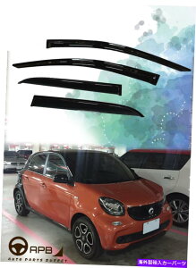 EBhEoCU[ X}[gtH[tH[W453 15IftN^[EBhEoCU[̃K[hxgVCV[h For Smart Forfour W453 15-on Deflector Window Visors Guard Vent Weather Shield